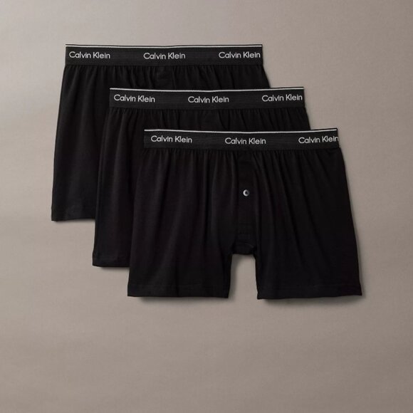 Calvin Klein Cotton Classics 3-Pack Knit Boxer NWT - Picture 1 of 4